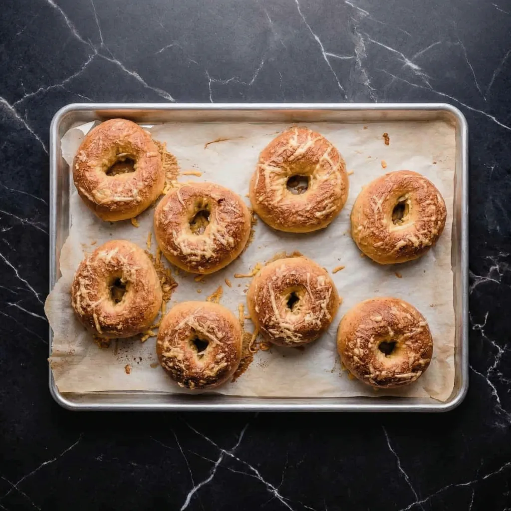 Golden Rings of Flavor: Homemade Sourdough Asiago Bagels That Taste Like a Bakery Dream