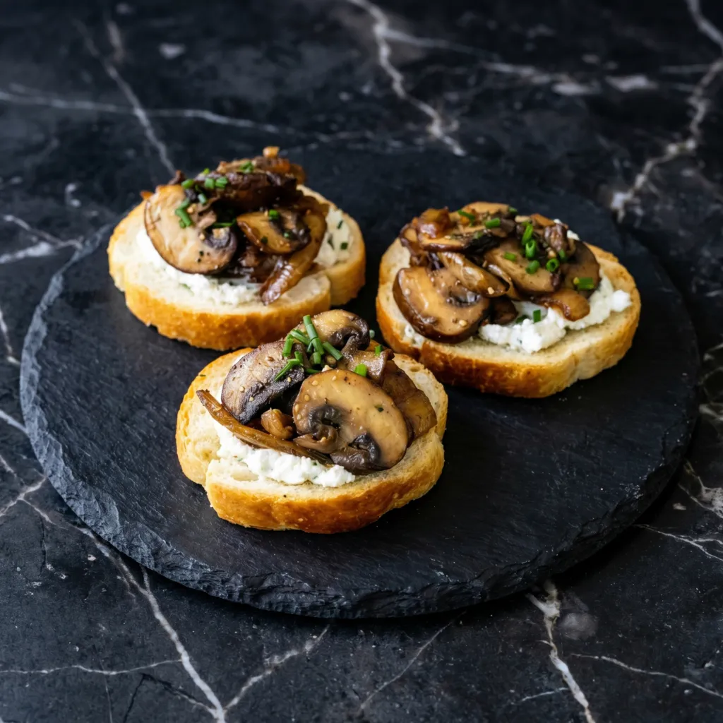 Mushroom Crostini