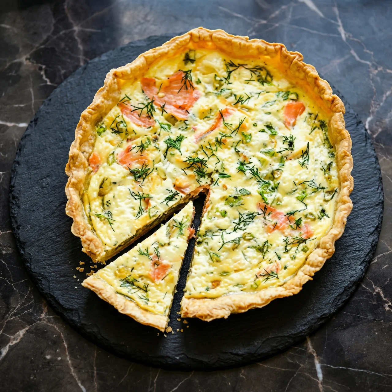 Smoked Salmon Quiche